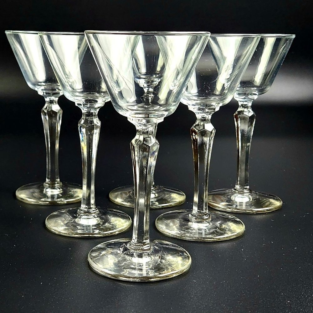 Vintage Liquor Cocktail 3001 by LIBBEY GLASS COMPANY - Set of 6 - 5 5/8" Tall